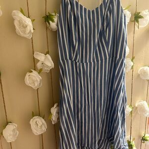 Old Navy Blue and White dress